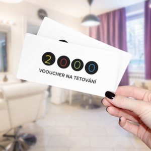 Dárkový poukaz / voucher - vzor k editaci | tetování 02