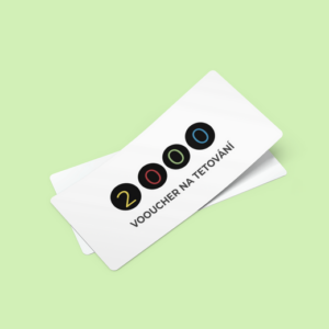 Dárkový poukaz / voucher - vzor k editaci | tetování 02