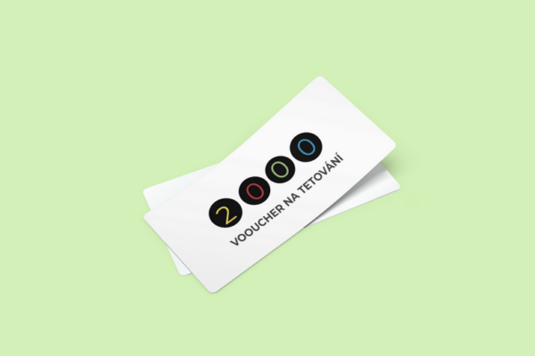 Dárkový poukaz / voucher - vzor k editaci | tetování 02