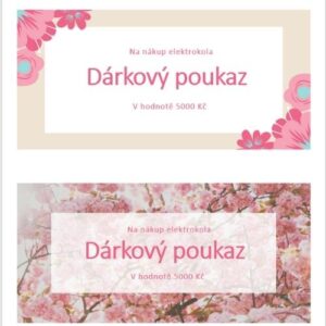 Dárkové poukazy / vouchery