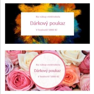 Dárkové poukazy / vouchery